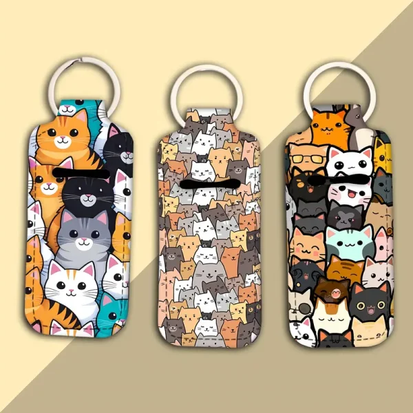 3pcs Lipstick holder with Clip Keychain (CLH1) - Image 2