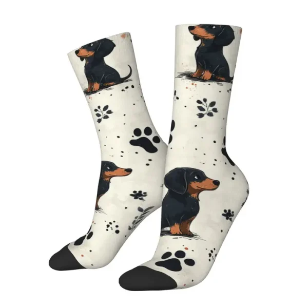 Dachshund and Paw Socks (DPS1)