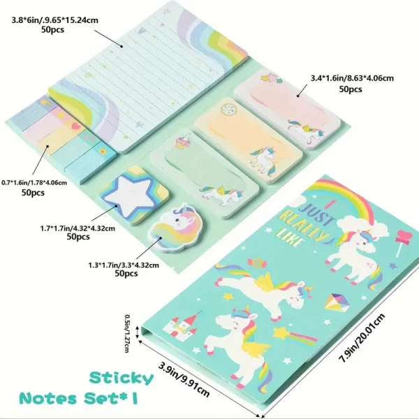 Unicorn Horse Sticky Notes Set (UHN1) - Image 2