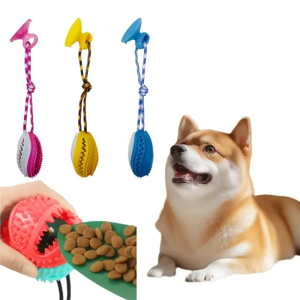 Suction Cup and Pull Ball Dog Toy (DCT6) - Image 5