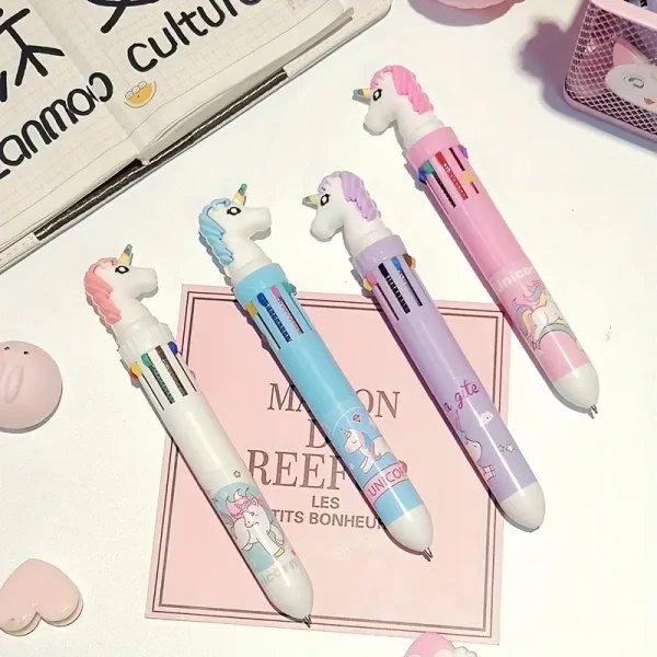 10 Color Ballpoint Unicorn Pen (UBP1)