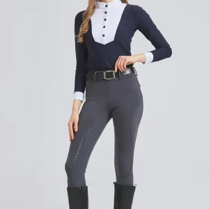 Equestrian Riding Leggings - Dark Grey (ERL7)