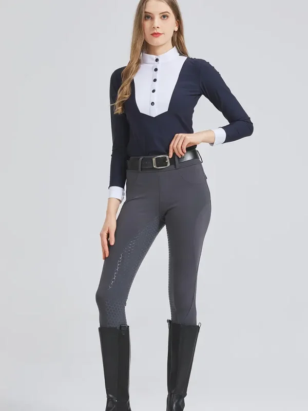 Equestrian Riding Leggings - Dark Grey (ERL7)