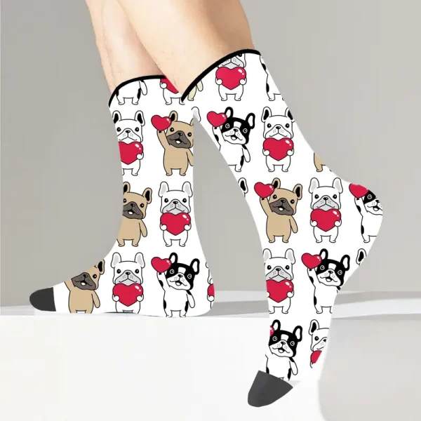 French Bulldog Pattern Socks (DBS4) - Image 3
