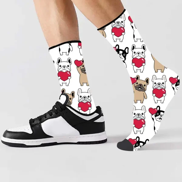French Bulldog Pattern Socks (DBS4) - Image 2