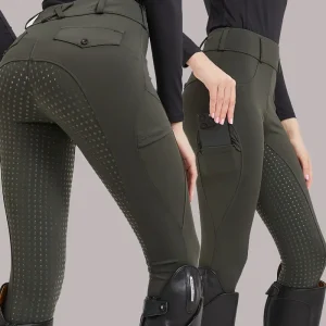 Equestrian Riding Leggings - Dark Army Green (ERL9)