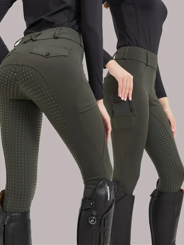 Equestrian Riding Leggings - Dark Army Green (ERL9)