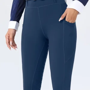 Equestrian Riding Leggings - Navy Blue (ERL10)