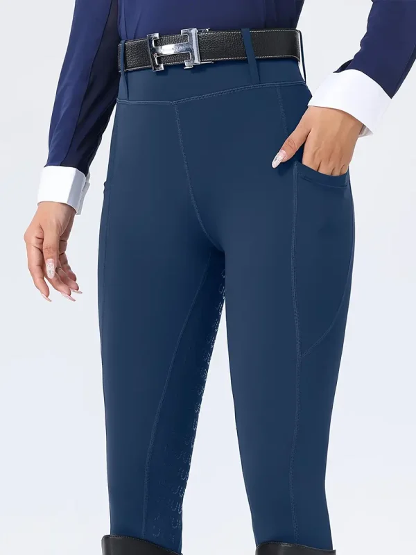 Equestrian Riding Leggings - Navy Blue (ERL10)