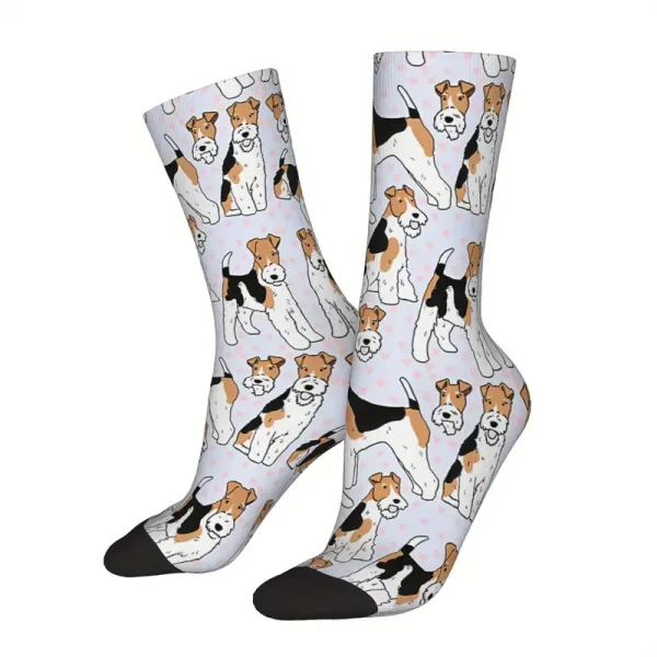 Fox Terrier Pattern Socks (DBS6)