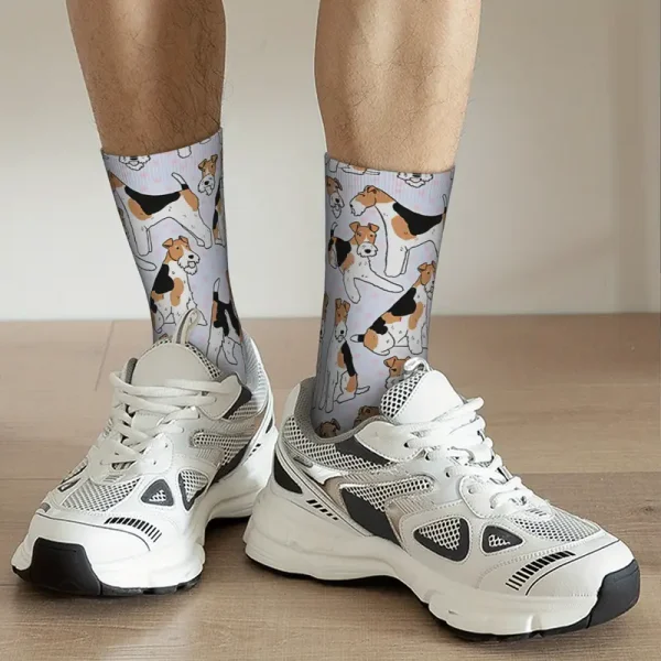 Fox Terrier Pattern Socks (DBS6) - Image 2