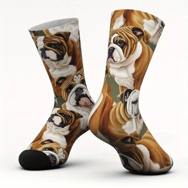 British Bulldog Pattern Socks (DBS7)