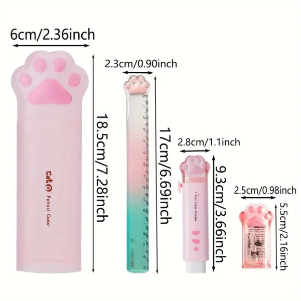 4pcs Cat Paw Stationary Set (CPS1 - Image 2