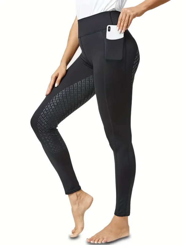 Equestrian Riding Leggings - Black (ERL16)