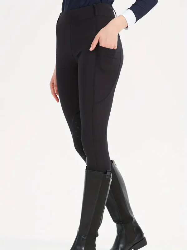 Equestrian Riding Leggings - Black (ERL18)