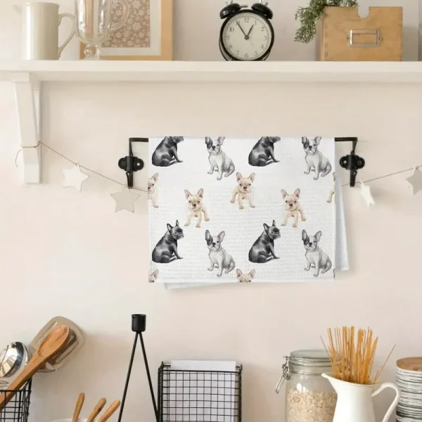 French Bulldog Hand Towel (DKT5) - Image 2