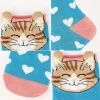 5 Pairs Cat Pattern Socks (CS11) - Image 3