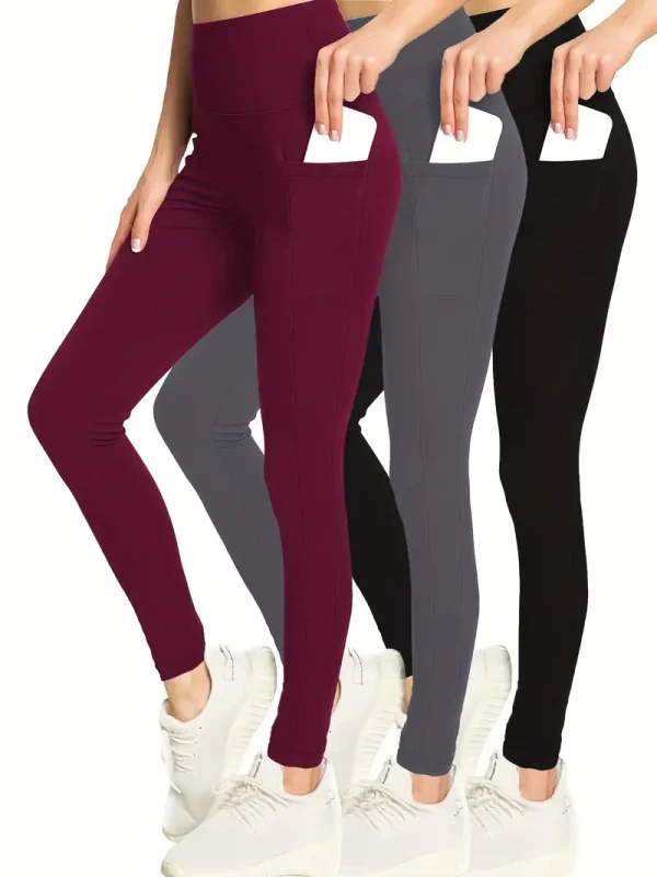 High Waisted Tummy Control Leggings With Pockets (HWL9)