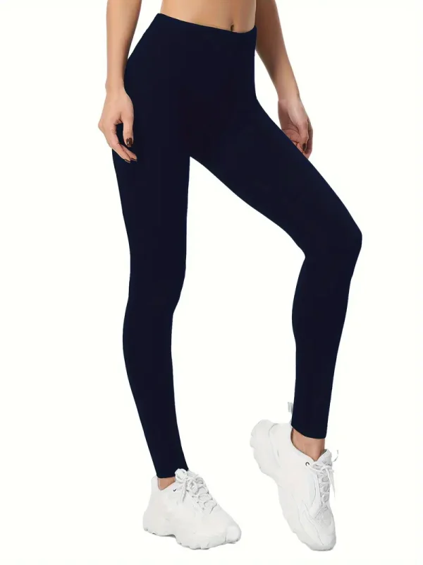 High Waisted Skinny Leggings (HWL10) No Pockets - Image 2