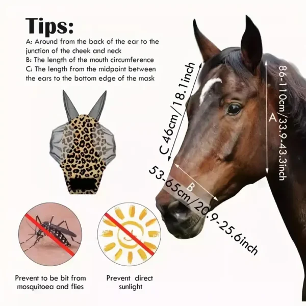 Fly Mask with Ears (FME1) - Image 2