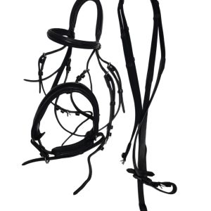 Keiffer Black Flash Bridle with Web Reins WB Size (A30.21)