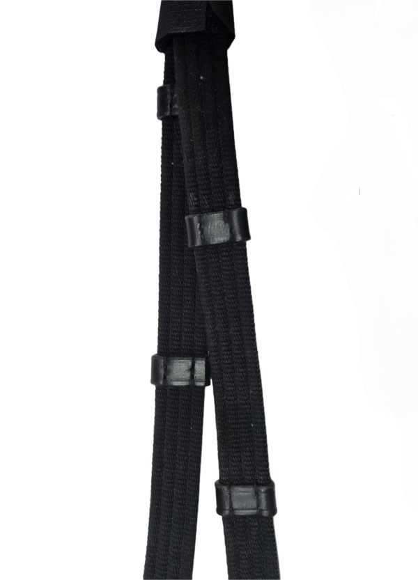 Keiffer Black Flash Bridle with Web Reins WB Size (A30.21) - Image 3