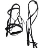 Keiffer Black Cavesson Bridle with Web Reins Pony Size (A30.22)