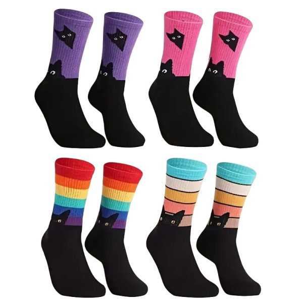 Cat Pattern Socks (CS12)