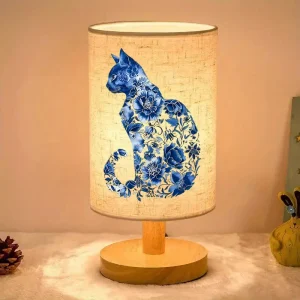 Nordic Wooden Table Lamp – Cat (CTL2)