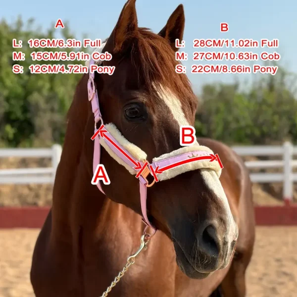 Sheepskin Horse Halter Full (FHH4) - Image 3