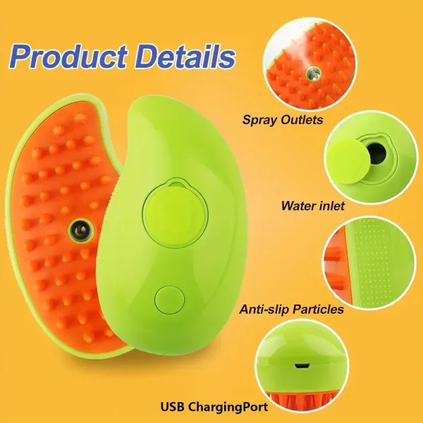 Steam Massage Comb for Pets (PCB3) - Image 4