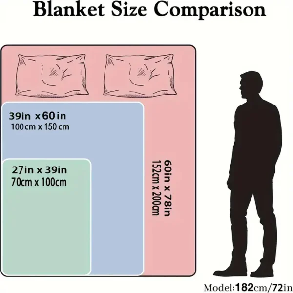 Floral Horse Flannel Blanket (HFB3) - Image 3