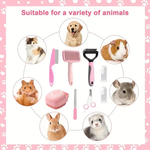 All In One Pet Grooming Set (PGS4) 8pcs - Image 6