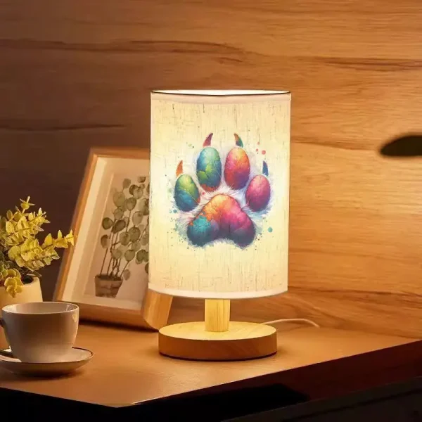 Nordic Wooden Table Lamp – Paw (PTL1) - Image 4