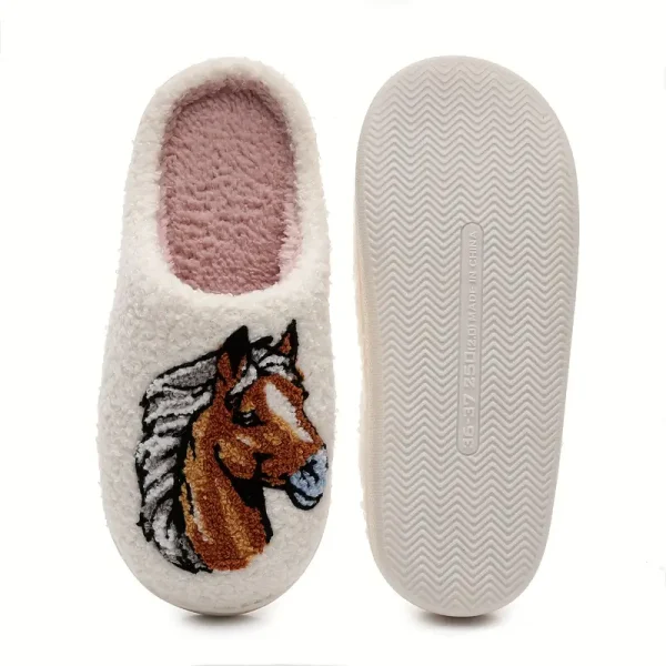 Horse Print Slippers (HPS1) - Image 4