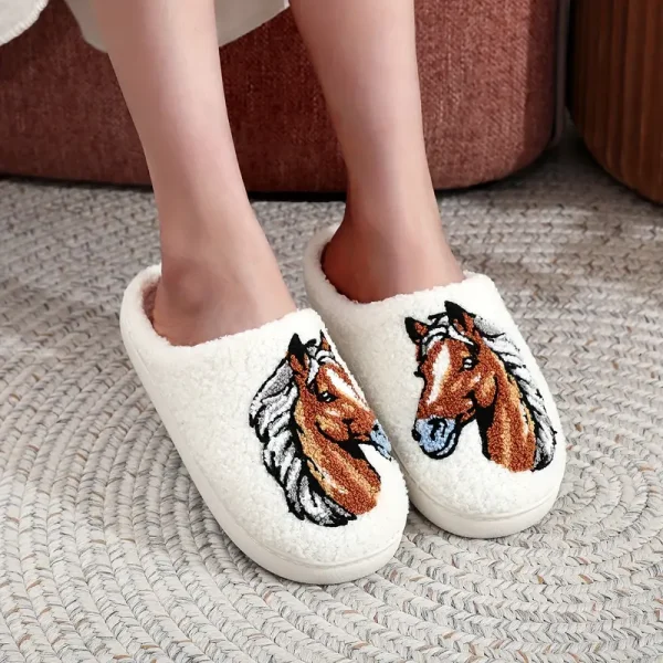 Horse Print Slippers (HPS1) - Image 3