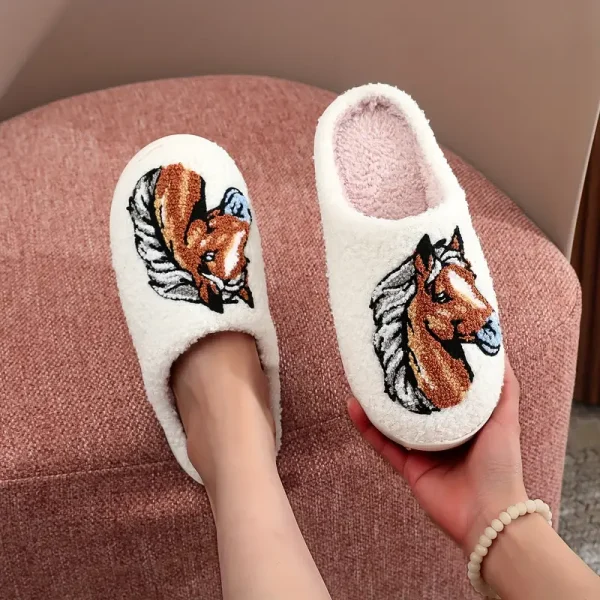 Horse Print Slippers (HPS1) - Image 2