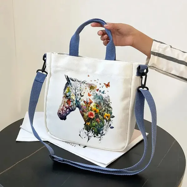 Floral Horse Shoulder Bag (HSB8) - Image 4