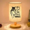 Nordic Wooden Table Lamp – Horse (HTL3)
