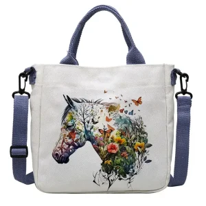 Floral Horse Shoulder Bag (HSB8)