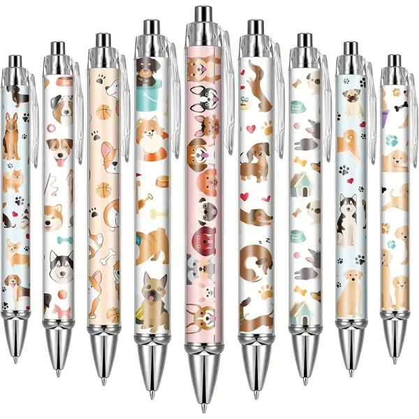 8pcs Dog Print Ballpoint Pens (DPP1) - Image 3