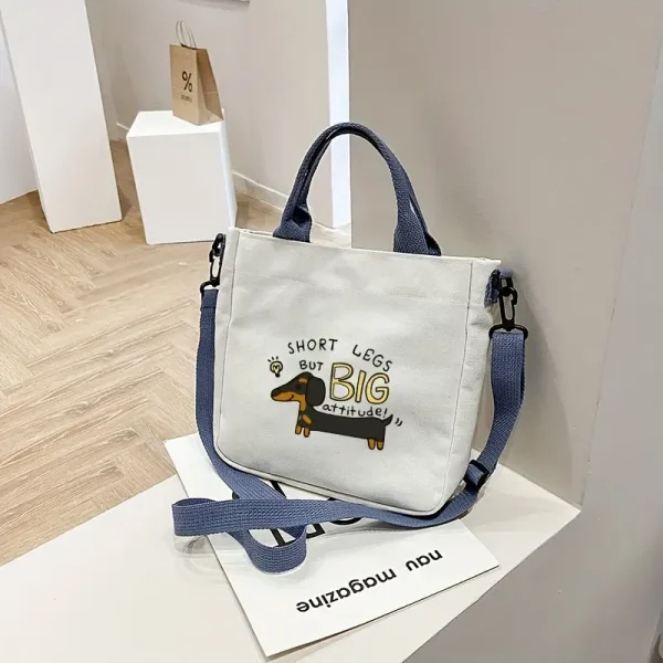 Dachshund Print Shoulder Bag 1 (HSB13) - Image 2