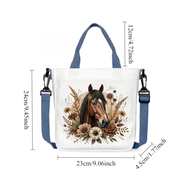 Floral Horse Shoulder Bag 2 (HSB15) - Image 4