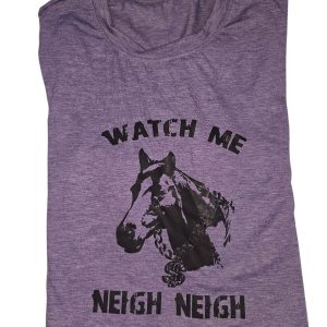 Horse Print T-Shirt Red (HTS6)