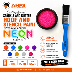 Sparkle and Glitter Hoof & Stencil Paint with Paint Brush